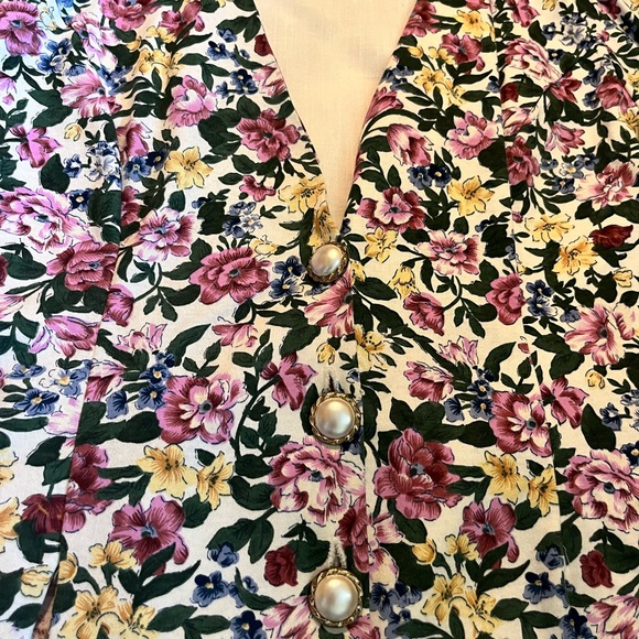 Stuart Alan Floral 2 Piece Fashion Skirt & Top Set - Picture 5 of 12